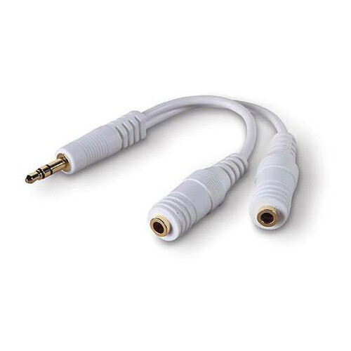 Headphones Splitter 3.5mm Earphone Adapter Dual Headset Port Audio for Tablets gallery