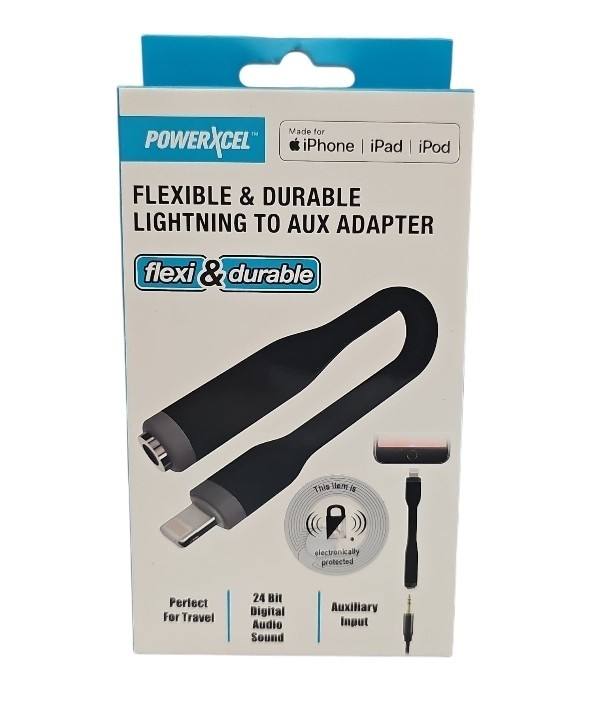 Powerxcel Lightng to Headphone Jack AUX Adapter For iPhone X 11 12 13