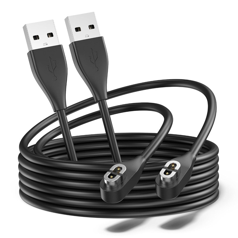 USB Cables Compatible with Shokz Headphones 60cm 2 Pack Magnetic Charger Cord