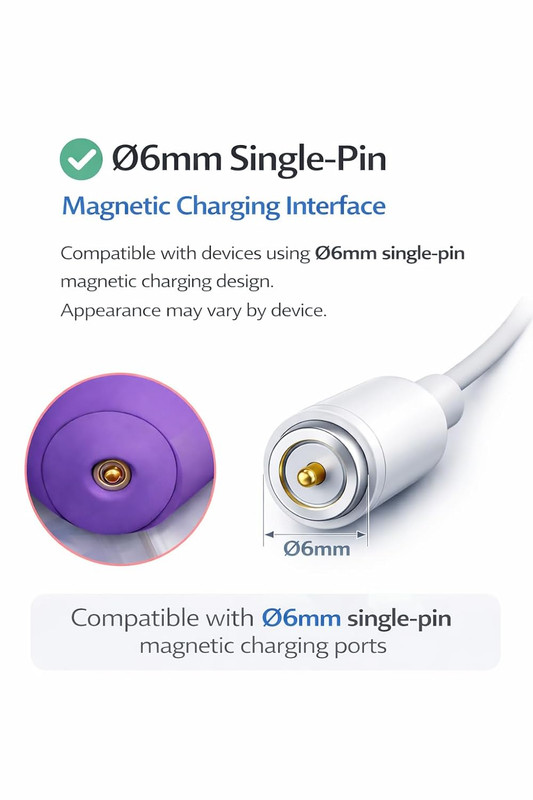 2Pack Magnetic Charging Cable Replacement for plus One Charger, USB DC Charger C gallery
