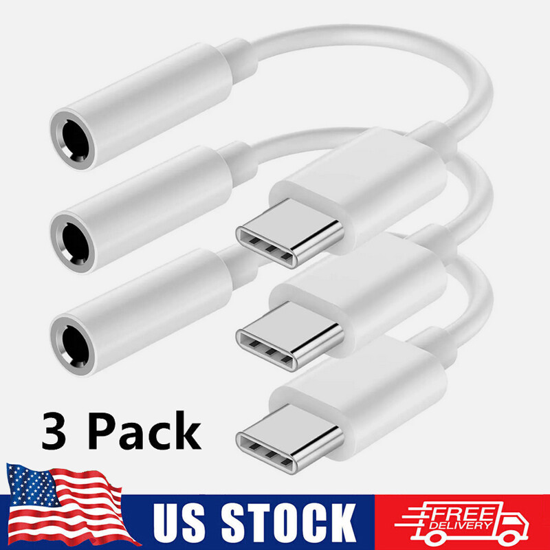 For iPhone Headphone lot Adapter Jack 8 Pin to 3.5 mm Aux Cord Dongle Converter