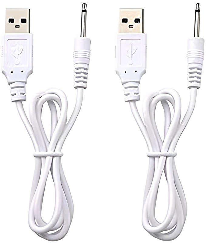 Massager Charger Fast Charging USB Cable 2.5mm DC Charger Cord Adapter 2 Pack