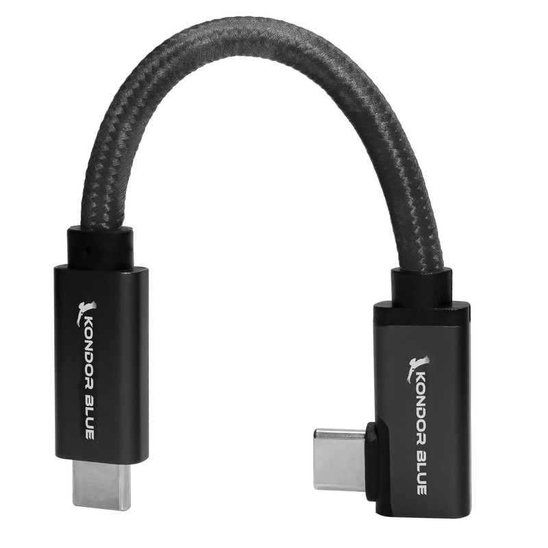 | 5” USB-C 3.2 Right Angle to Straight Angle Cable | Compatible with iPhone 1... gallery