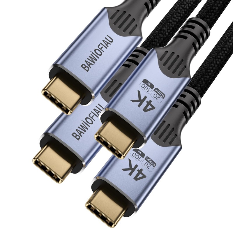 USB-c Cables 2 Pack 6.6FT,usbc 3.2 Gen 2×2 Compatible with Thunderbolt 4/3,20…