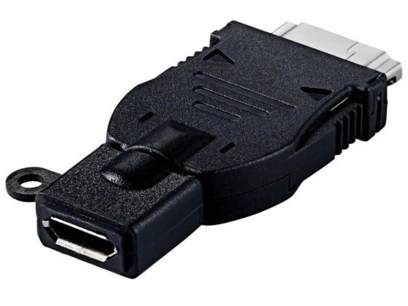 Elecom Mobile Phone USB Adapter MicroB FOMA SoftBank Convert MPA-MBFSADBK DOCOMO gallery