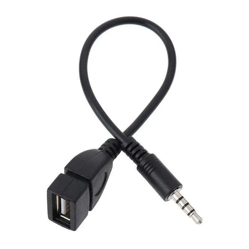 3.5mm AUX Male to USB 2.0 Female OTG Adapter Cable MP3 Music Flash Drive Audio gallery