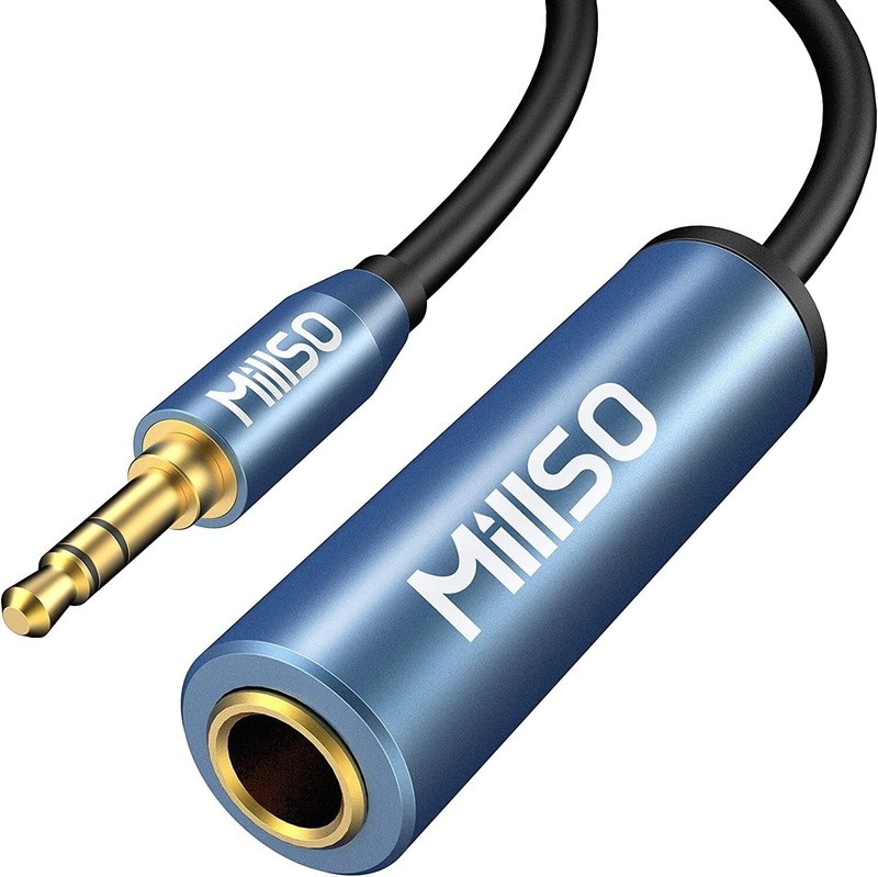 Plug and Play 1/4 to 3.5mm Audio Jack Adapter - Versatile Connection for All gallery