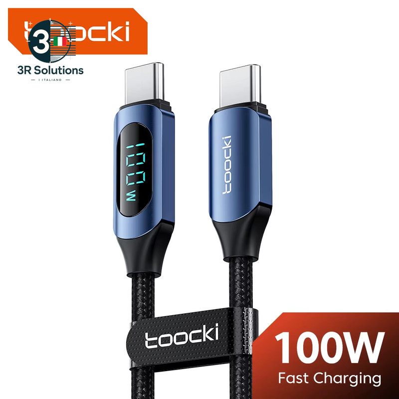 Toocki 100W Type C to Type C PD Cable Fast Charging Charger Cable Display D gallery