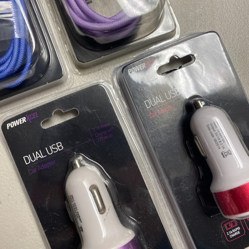 Bundle - PowerXcel Durable Micro to USB 3ft & Dual USB Car Adapter 2.1A Rapid gallery