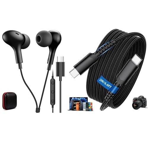 USB C Headphone and Fast Charging Cable 6.6ft 5A 100W Audio Adapter Cord Leg