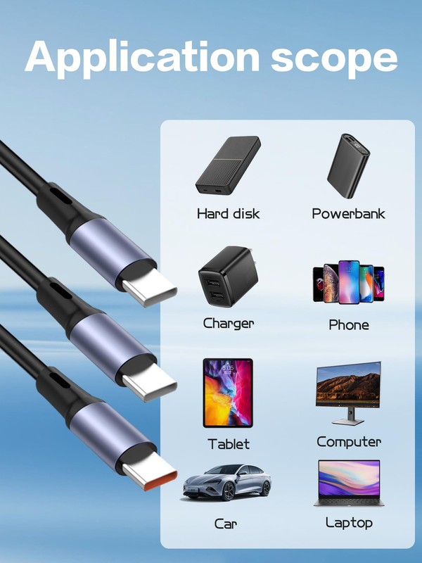 3-in-1 Coiled USB A Fast Charging Cable, 90 Degree Right Angle USB-A Connecto... gallery