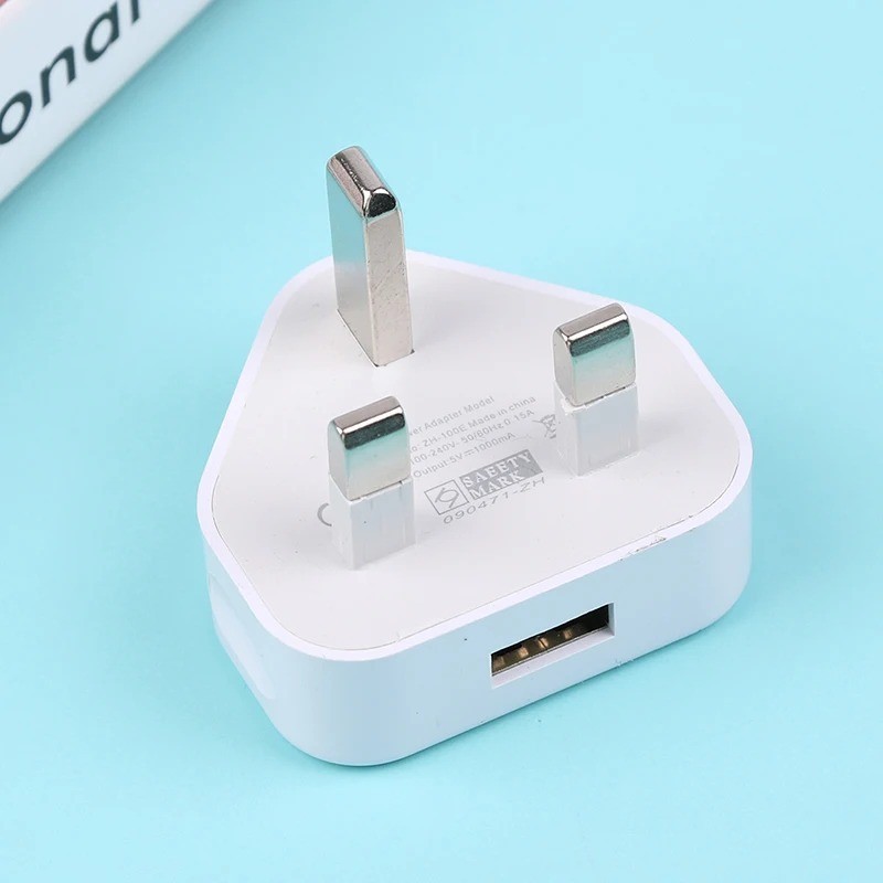 UK 3 Pin USB Charger 2.1A Fast Wall Plug Adapter iPhone Samsung Huawei gallery
