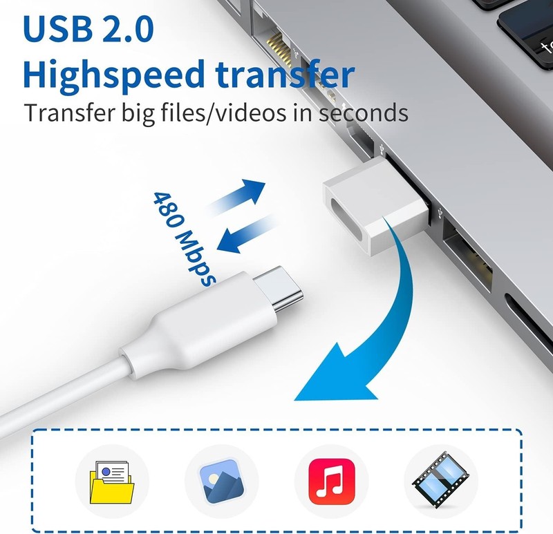 4 PACK USB C 3.1 Type C Female to USB 3.0 Type A Male Port Converter Adapter NEW gallery
