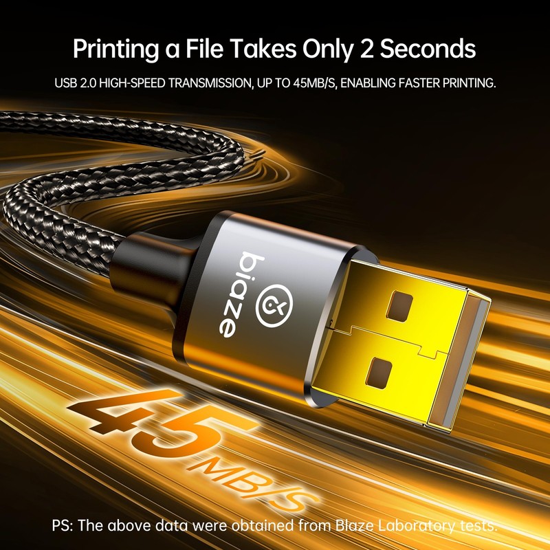 Printer Cable Splitter 2 in 1 Out, USB 2.0 Sharing Switch for Two Computers t... gallery