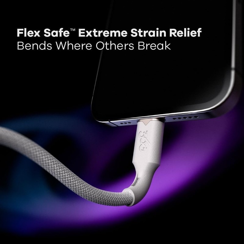 New 360 Electrical Fluid USB-C to USB-C Charger Cable 5ft (240W Super-Fast) gallery