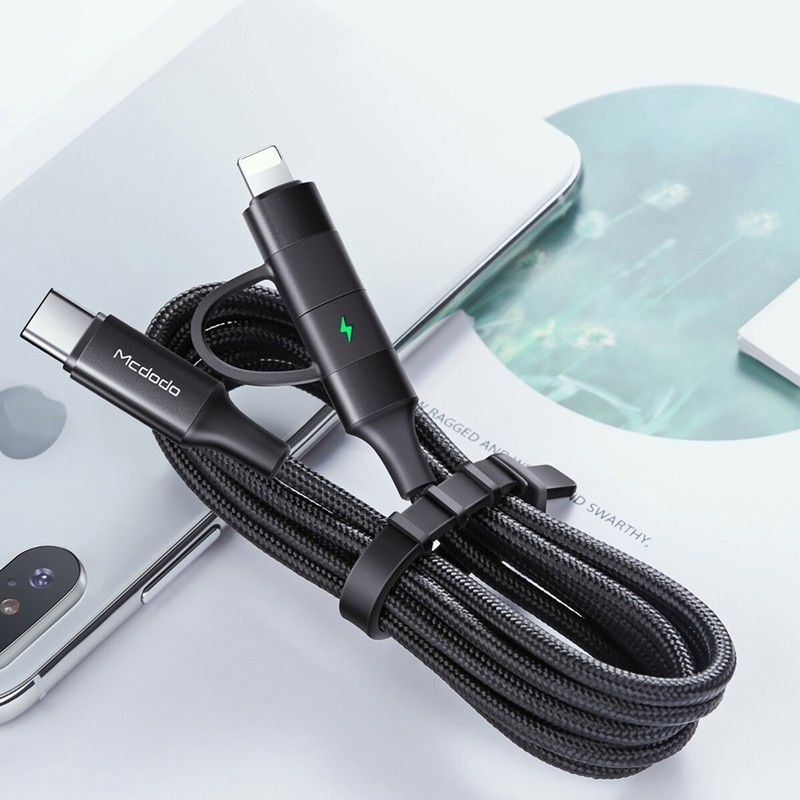 Type-C to Type-C/8 Pin Cable Charger for iPhone 15 14 13 12 Samsung S24 S23 S22+ gallery