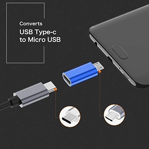 Paquete de 4 adaptadores convertidores USB C a Micro USB gallery
