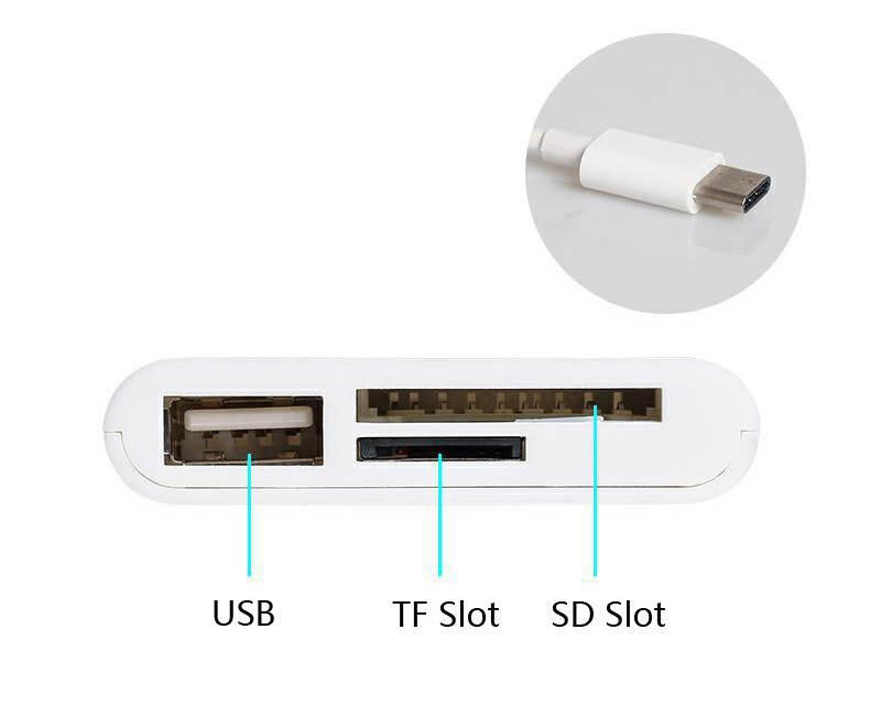 Type C Phone Micro SD TF Card Reader For Samsung Galaxy LG Huawei Xiaomi PC Tab gallery