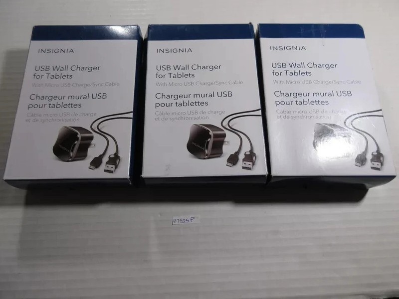 Lot of 3 Insignia Micro USB Wall Charger NS-AC1U2MK gallery