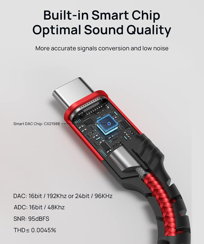 USB C to Dual 3.5Mm Female Headphone Splitter, Type C to Dual 3.5Mm Female Aux Y gallery