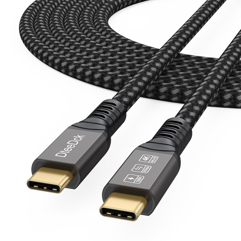 USB C 3.2 Gen 2 Cable 10ft, 4K60Hz/ 20Gbps/ 100W Type C Video Display Monitor…