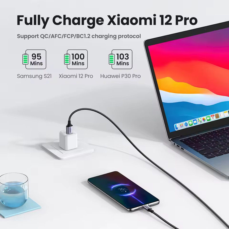 UGREEN Cable USBC to USB For Any TypeC Phone Google Phone Samsung LG Fast Charge gallery