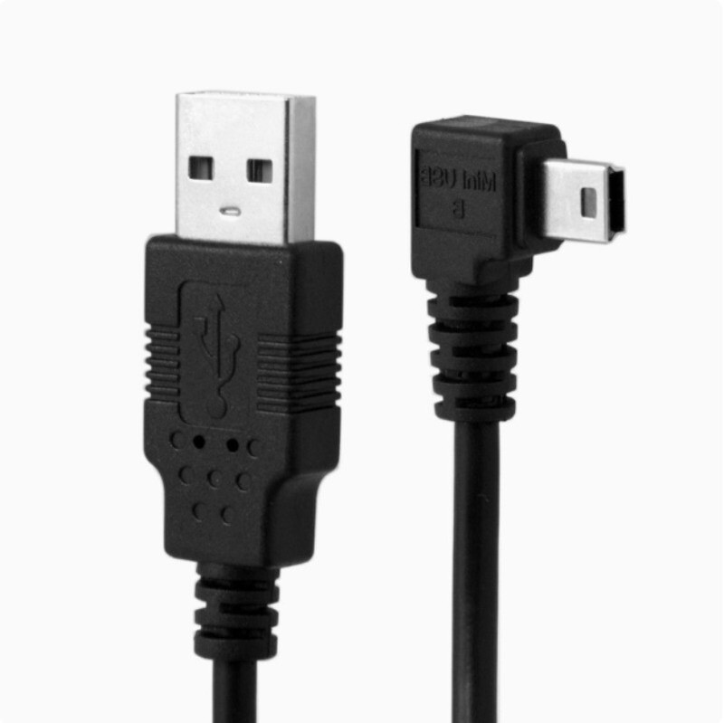 USB 2.0 Type A Male To Mini USB 5Pin Left Angled 90 Degree Mal Mini USB Cable