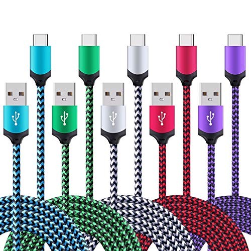 5Pack 6FT Fast USB Cable Phone Charger Cord for Samsung Galaxy S26 S26+ Type C gallery