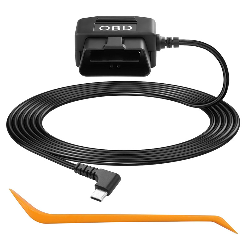 OBD Power Cable for Dash Camera OBD2 to Type C Adapter Hardwire Charger Cable 24