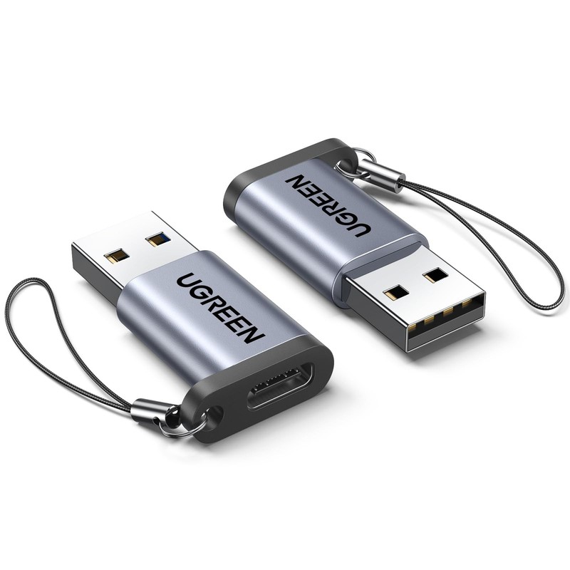 10Gbps USB C to USB A Adapter 2 Pack - Type C Charger Cable Converter for iPhone gallery