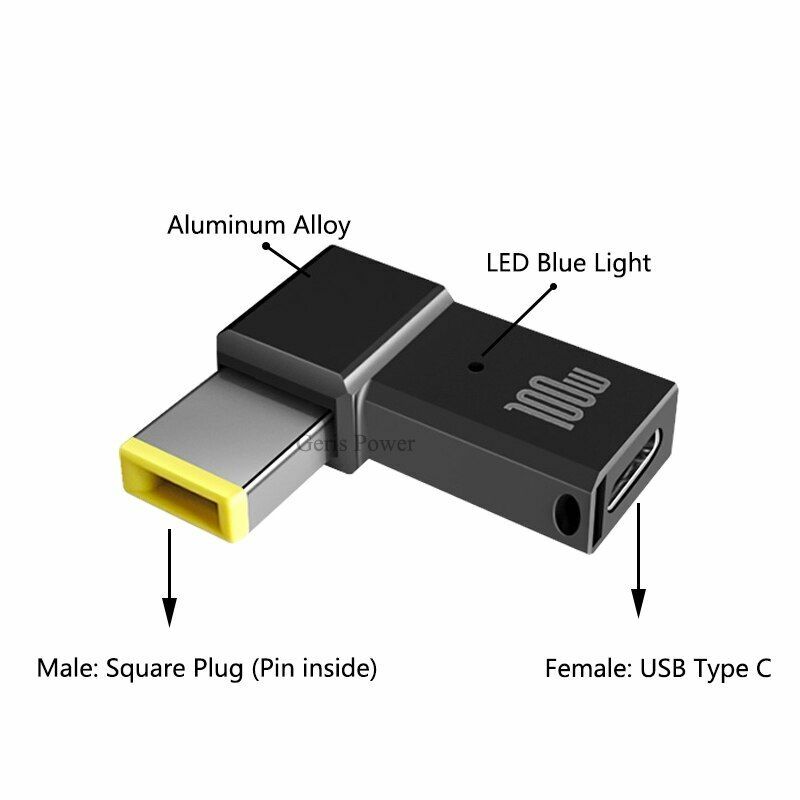 ​100W USB Type C Fast Charging Adapter Plug Connector Universal USB C Laptop Cha
