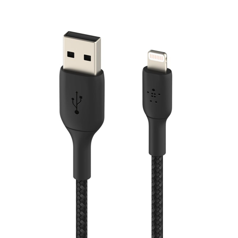 Belkin BoostCharge USB-A 0.15M Cable for Apple Devices - Black gallery