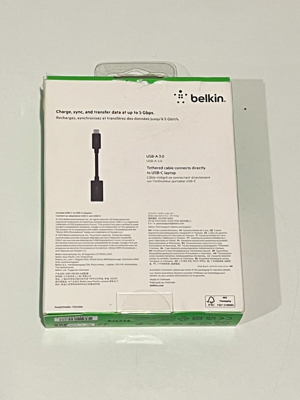 Belkin USB-C to USB-A Adapter F2CU036btBLK - Black OPEN BOX gallery