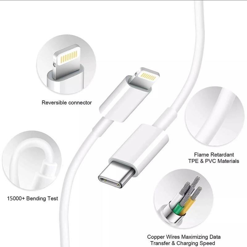 4X Fast Charging USB-C Cable 3FT for iPhone 14 Pro 11 XS iPad 2021 gallery
