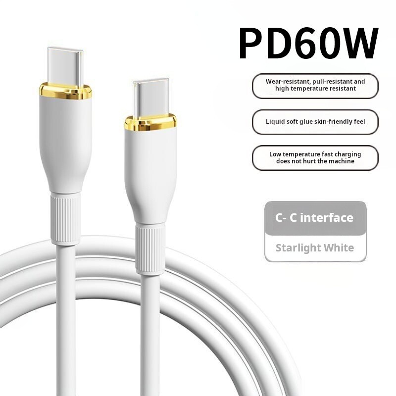 3Pack 5Ft USB C to Type-C Cable Fast Charger Charging Data Sync Cord 60W