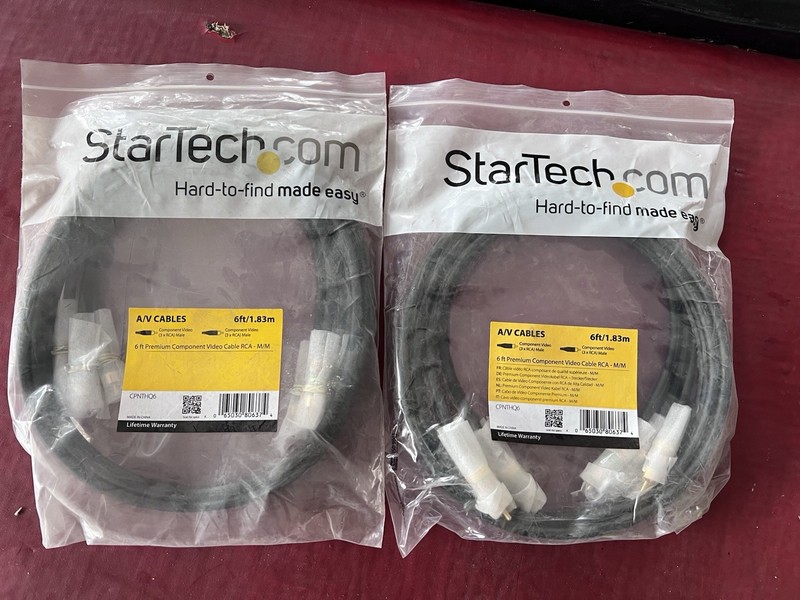startech a v cables cpnthq6 Lot 2 New 6ft Video Component