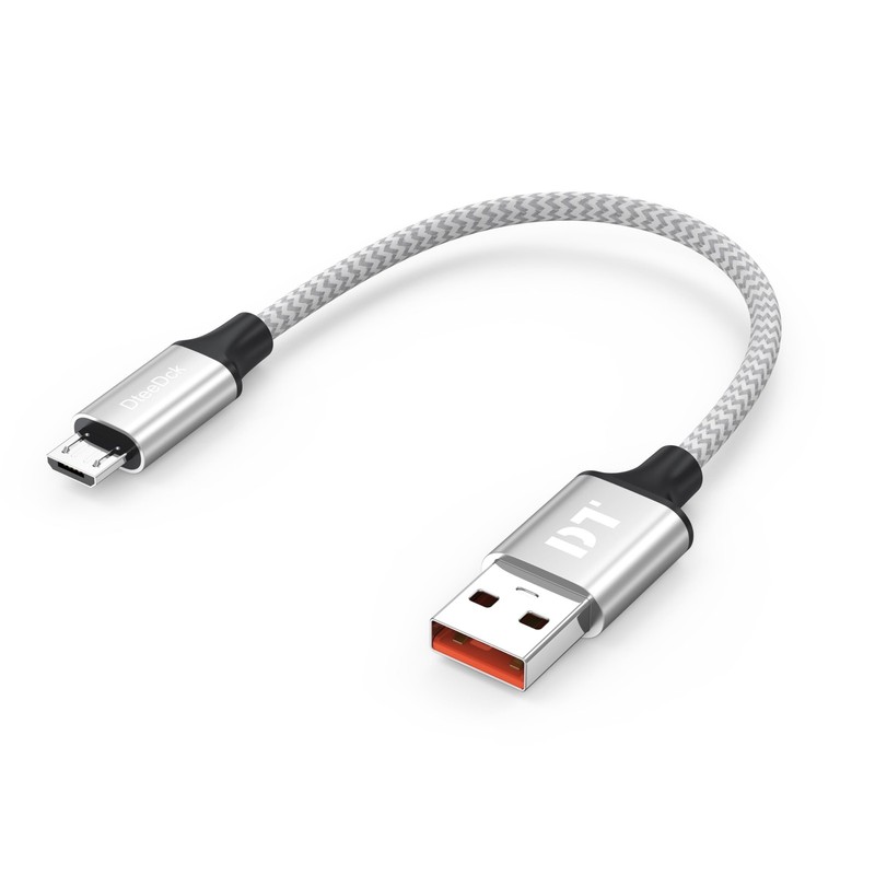 Short Micro USB Cable 6 inch, 480Mbps Data Transfer & 15W Fast Charging Micro…