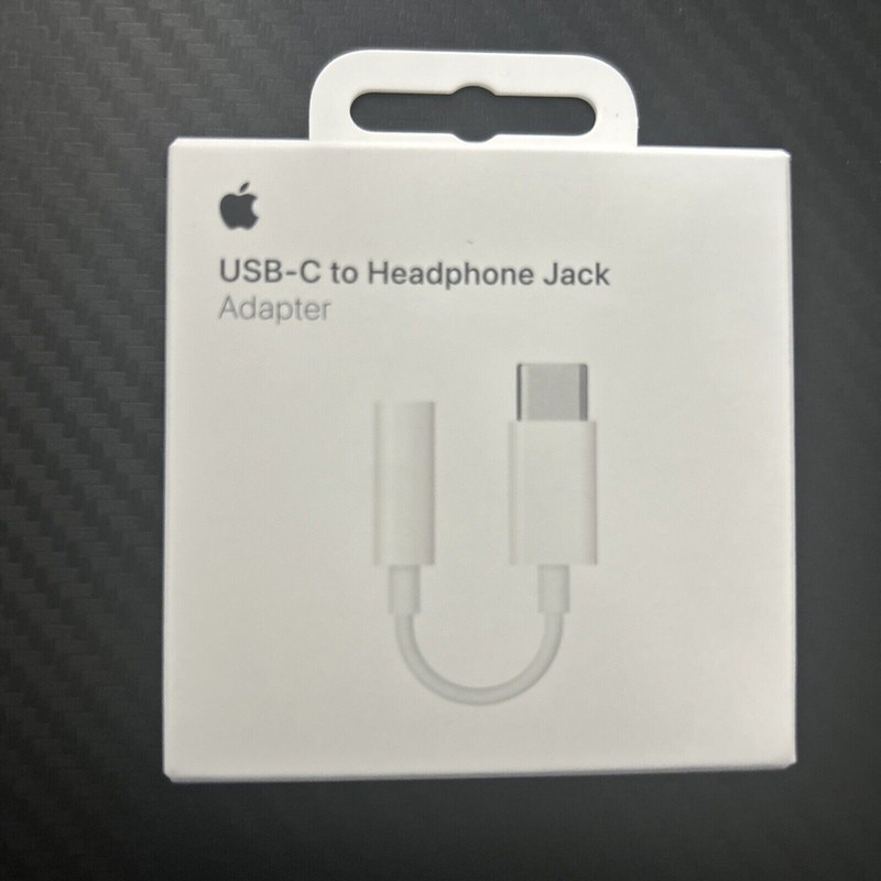 New Genuine Apple USB-C to Headphone Jack Adapter – 3.5 mm – A2049 GENUINE