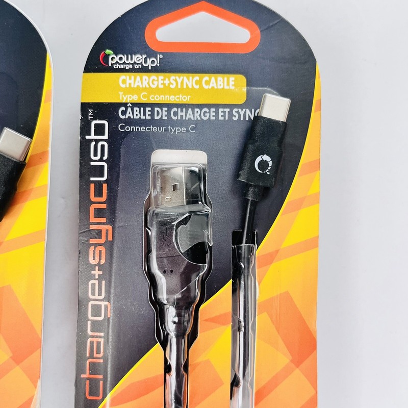 Charge and Sync USB Cable Type C 6ft Lot of 2 gallery