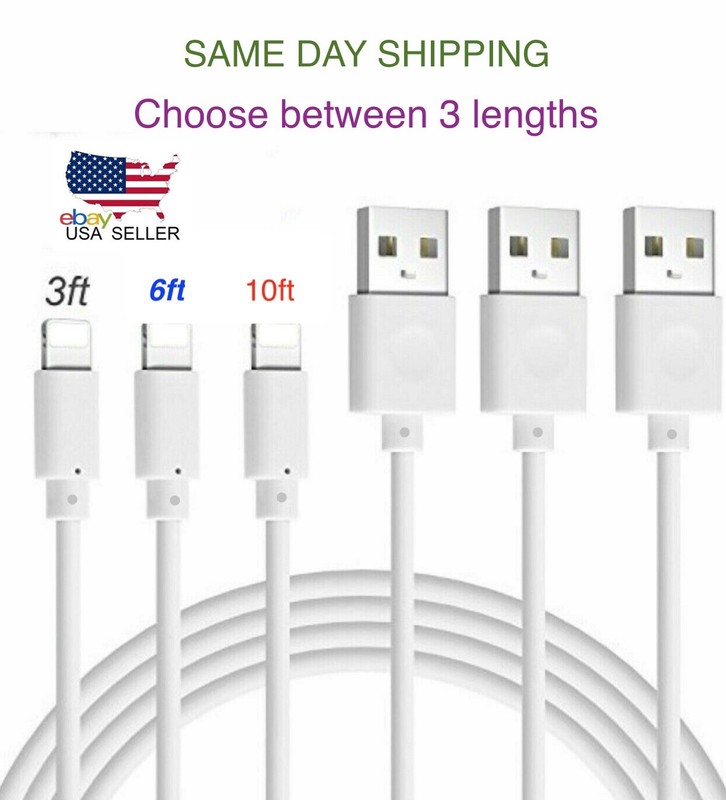 USB Cable Charger Cord For Phone 14, 13, 12, 11, X, 8, 7, 6, & 5, Wholesale
