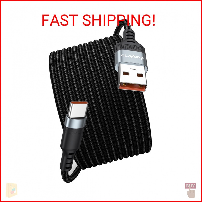 15ft USB C Cable Fast Charging 23W, Extra Long USB A 2.0 to USB-C Charger Cord 1