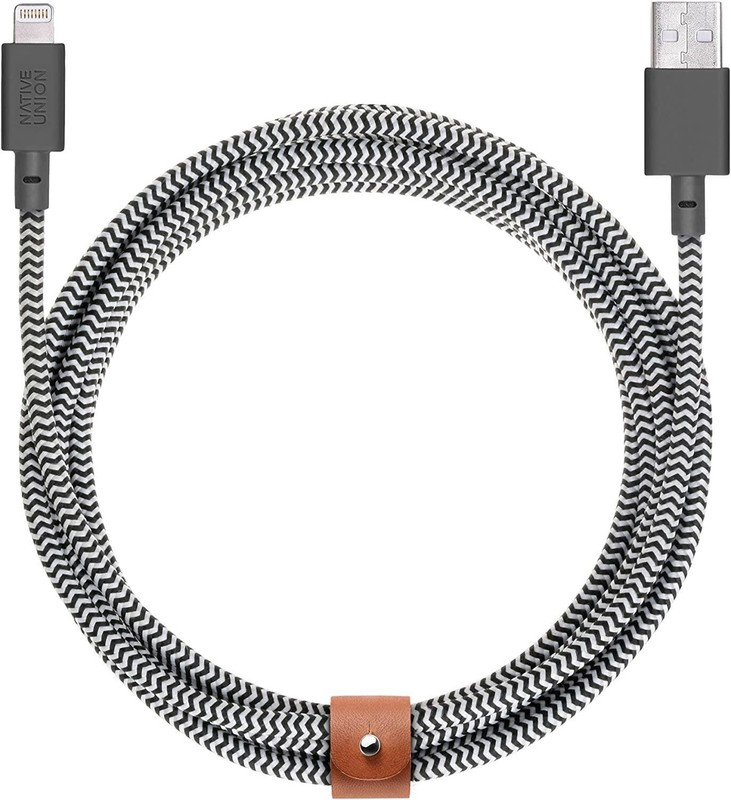 Native Union 10' Ultra-Strong Reinforced Apple MFI-Certified Lighting USB Cable
