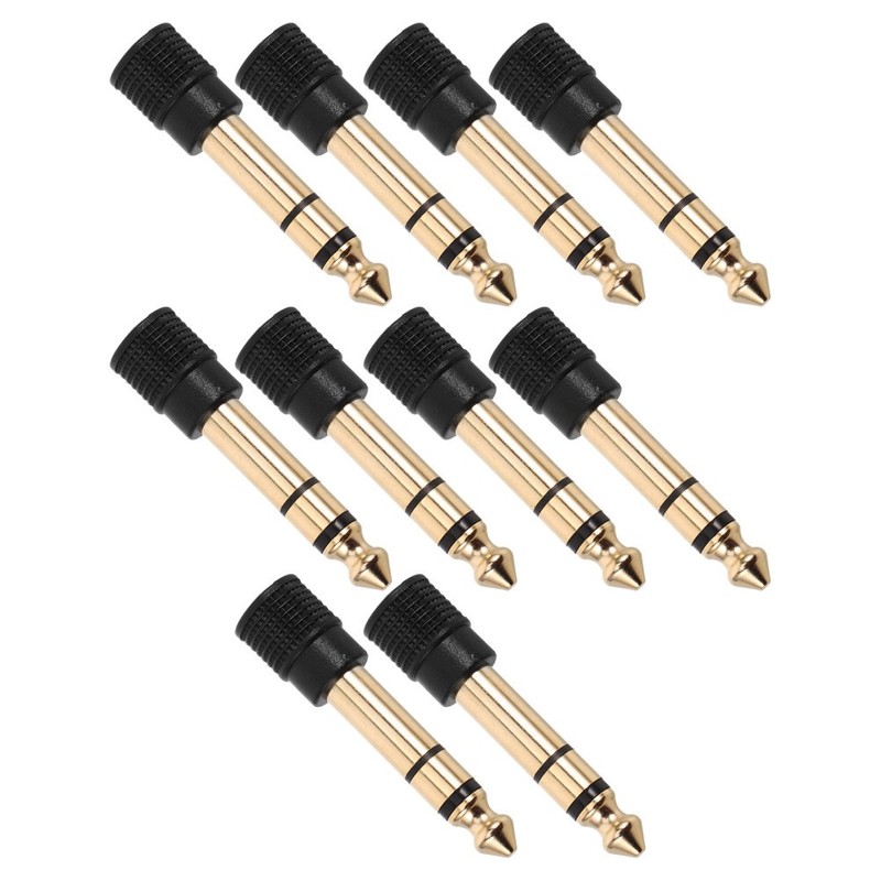 10 Pcs Stereo Headphone Adapter Headphones Earphone Jack Conversion Aux gallery
