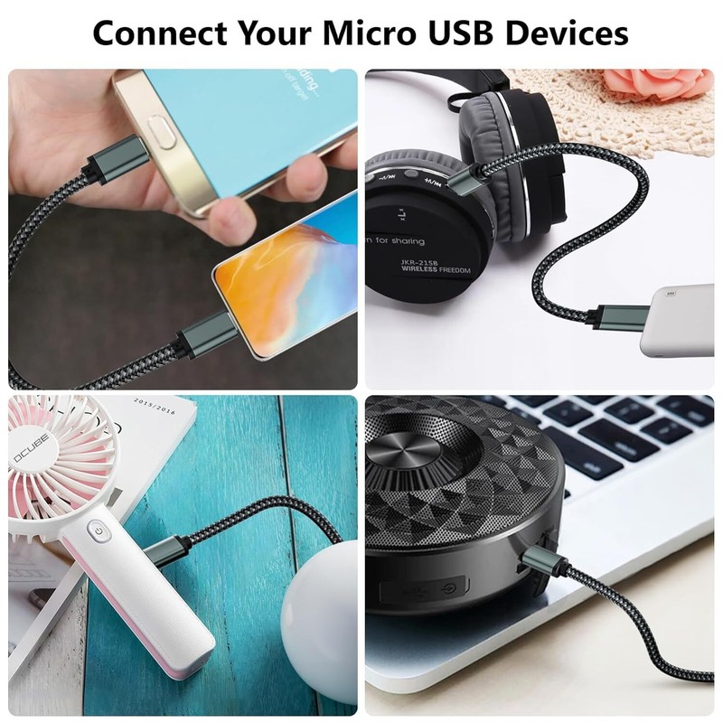 USB Type C to Micro USB Charger Cable Supports OTG Dast Sync for MacBook Pro Air gallery