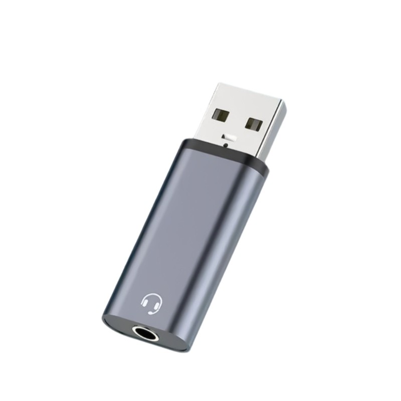 USB To 3.5mm Audios Adapter Stereo Sound Card For Laptop/Desktops Connection gallery