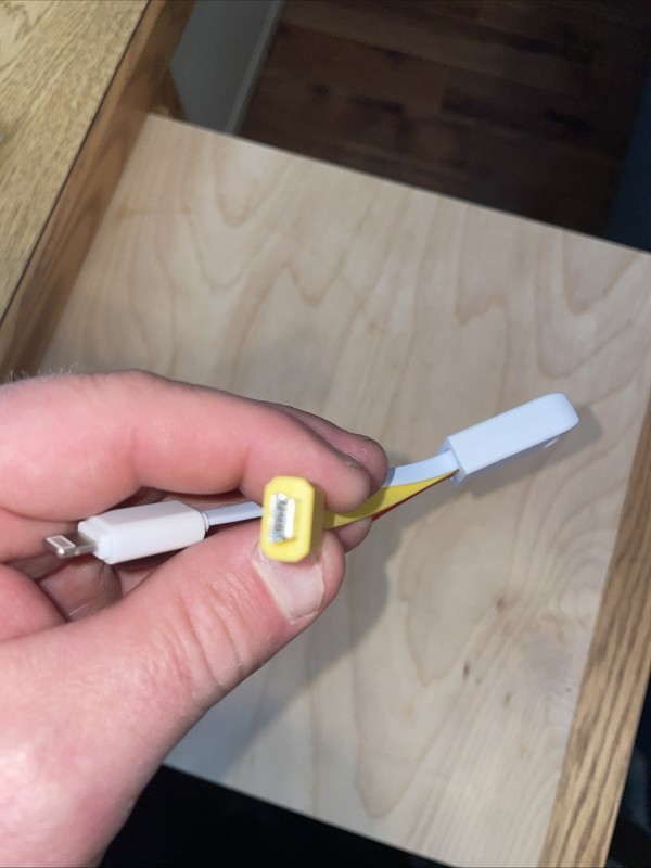 6" 4 in 1 USB Charger = USB-A into USB-C, USB-mini, micro-USB and MFI certified gallery