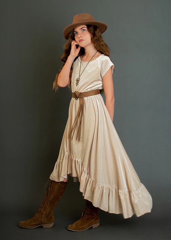 Joyfolie Aleena Ivory Dress Size 7 Girls One-Piece Party Casual gallery