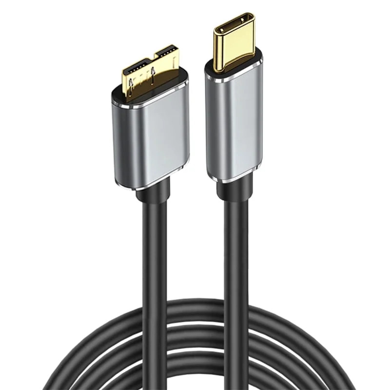 Type C to Micro-B Mobile Hard Disk Cable USB3.1 to USB3.0 Hard Disk Data Cable 0