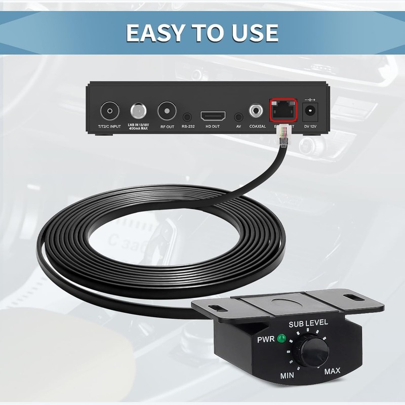 Bass Control Knob with Cable Remote Volume Adjuster for Amplifier gallery
