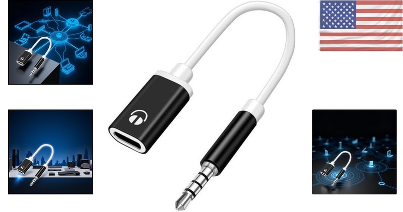USB C to Aux Adapter - 3.5mm Male to Type-C Female Audio Cable for Versatile Use gallery